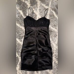Hailey Logan Adrianna Papell Black Cocktail Dress